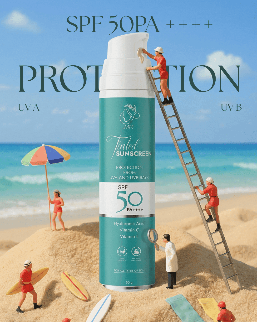 Tinted sunscreen  hover
