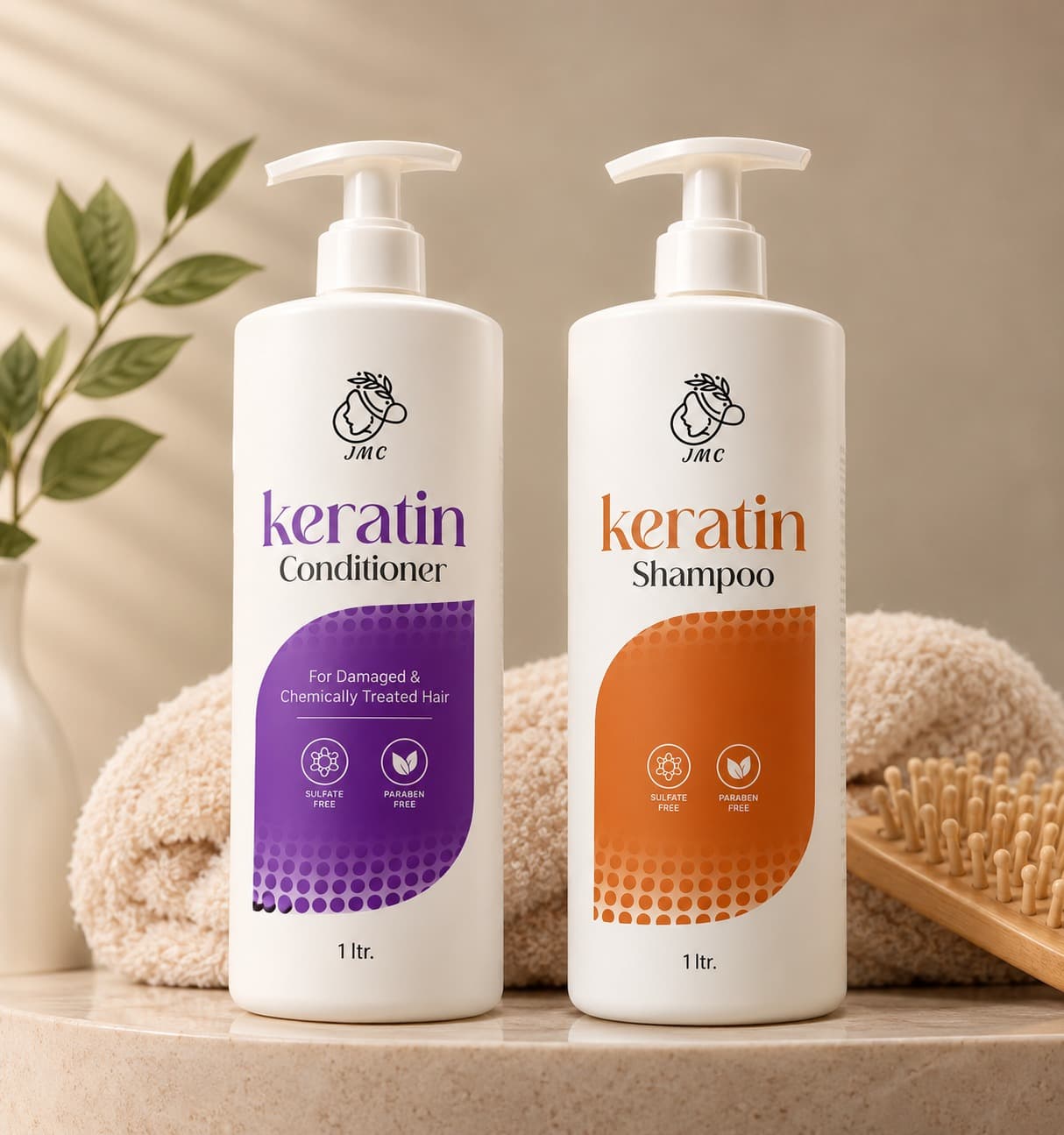 Keratin Shampoo + Conditioner  hover
